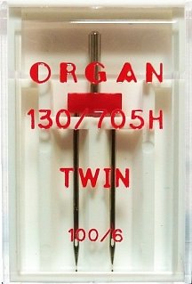 фото - Иглы Organ двойные 100\6 ( 1 шт)